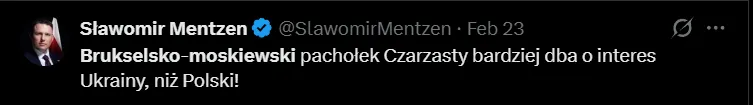 Moskiewski pachołek dba o interes Ukrainy? Że co?