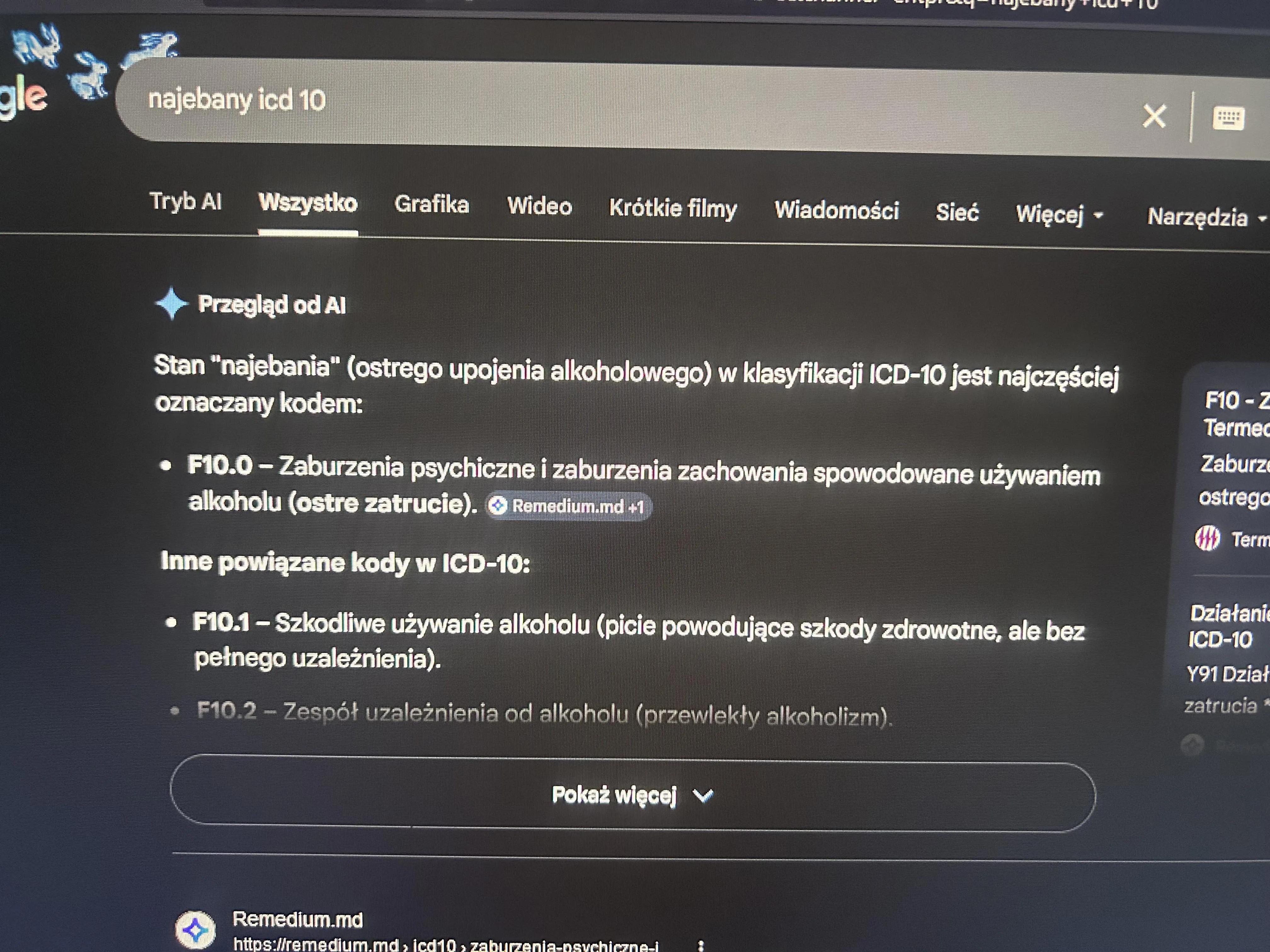 Gdy na SORze zapomnisz kodu rozpoznań
