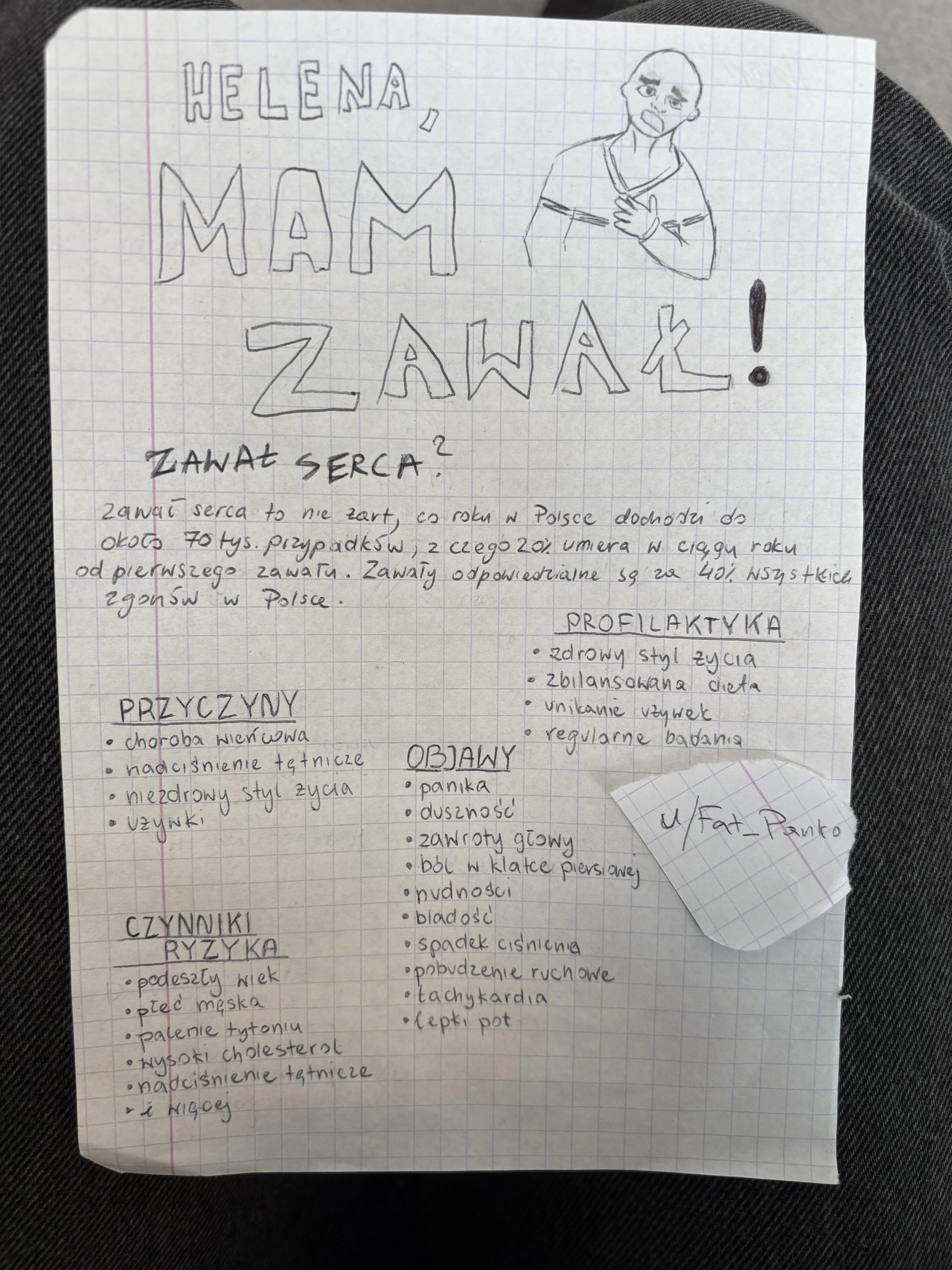 Drodzy kolegowie, co sądzicie o ulotce zdrowotnej na biologię?