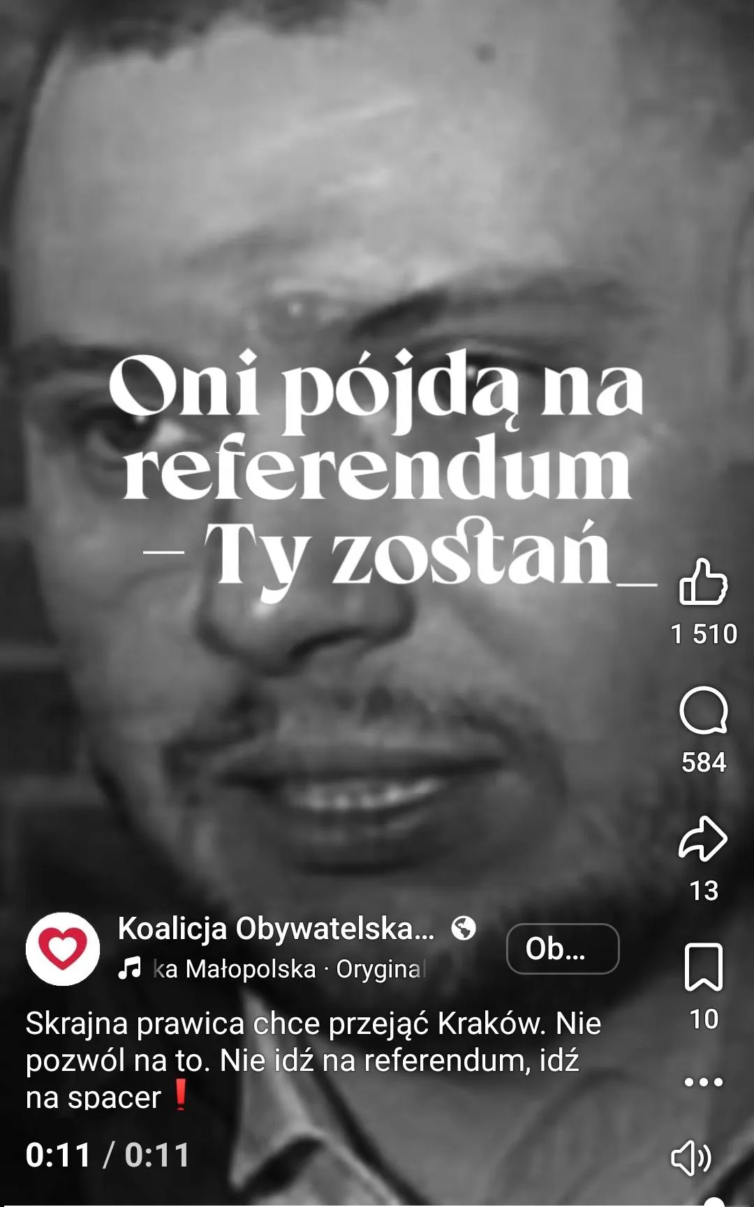 Uwielbiam liberalne podejście do demokracji - krakowskie referendum o odwołanie prezydenta