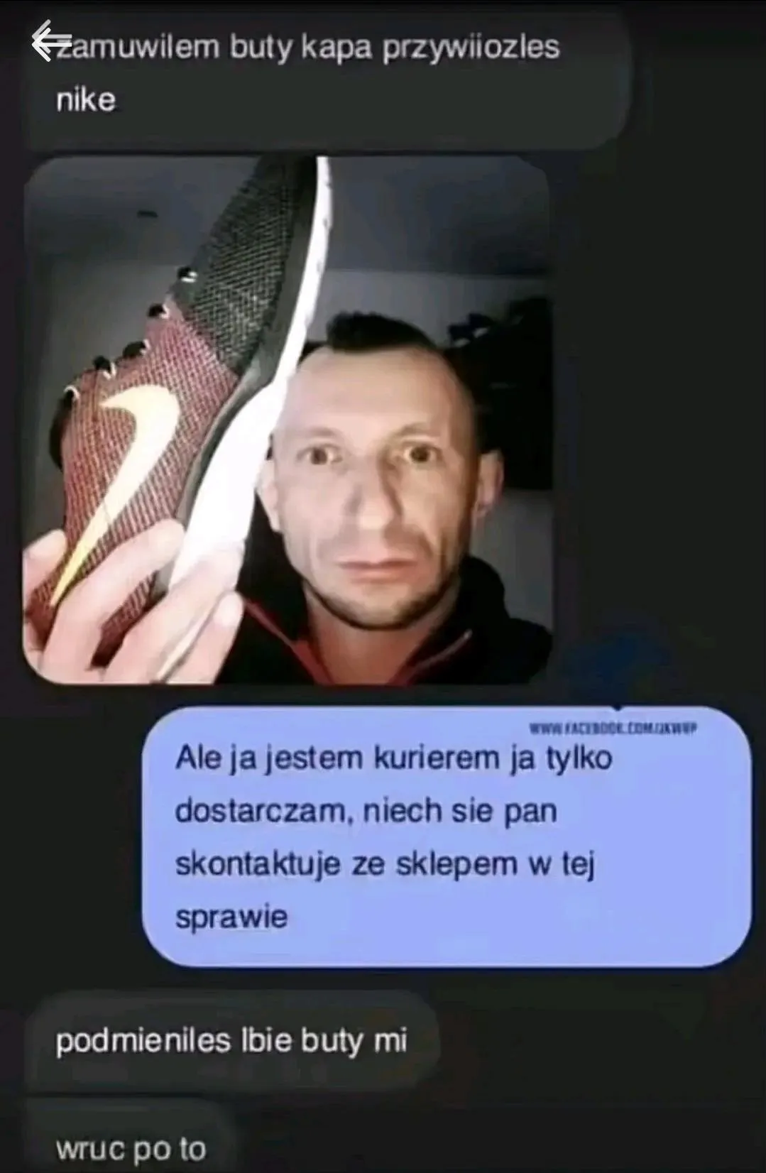 Buty kapa zamówiłem