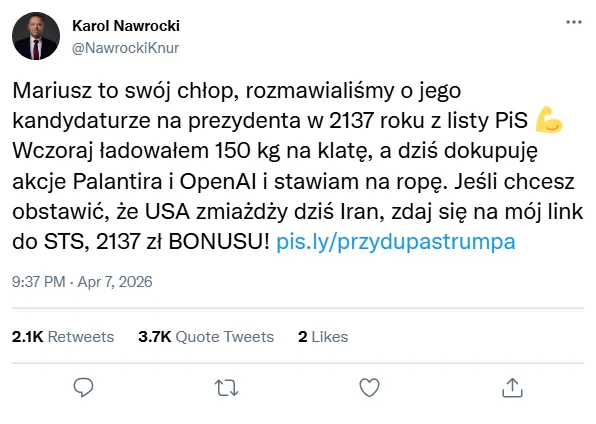 Zakolejkowany, wyczekujcie znaków na niebie