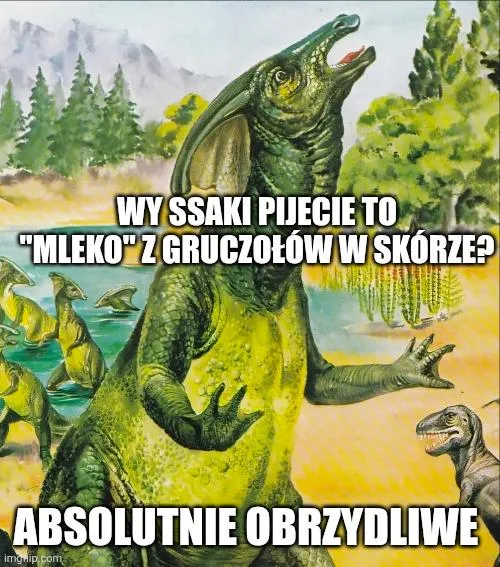 Znalazłem dziwny obraz dinozaura i tak powstał mem