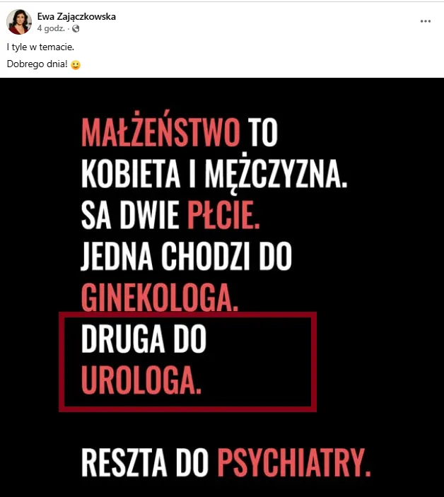 Biedne kobiety, nie mogą iść do urologa...