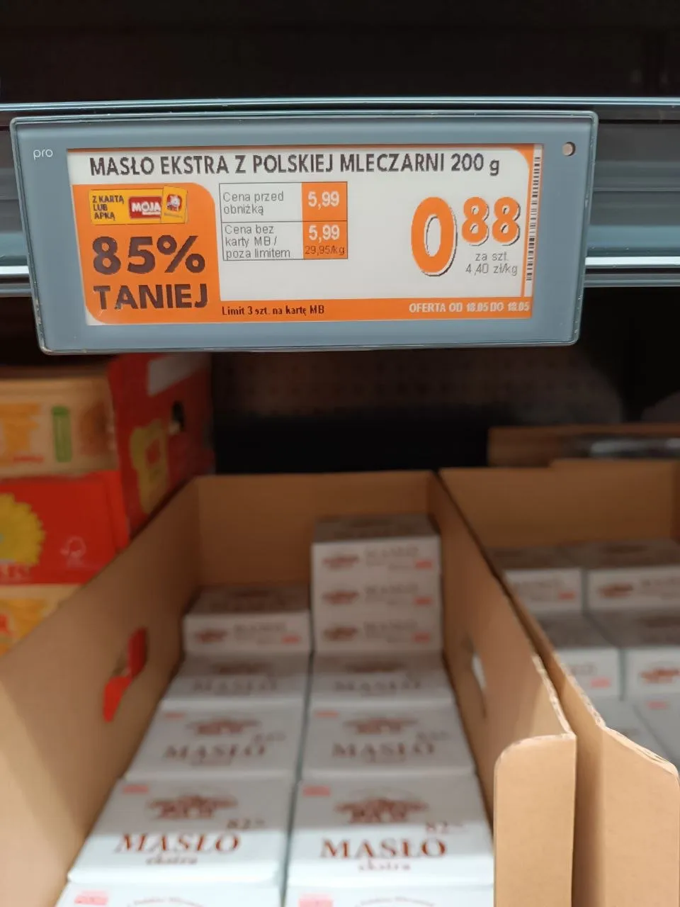 Masło Ekstra za 0.88PLN