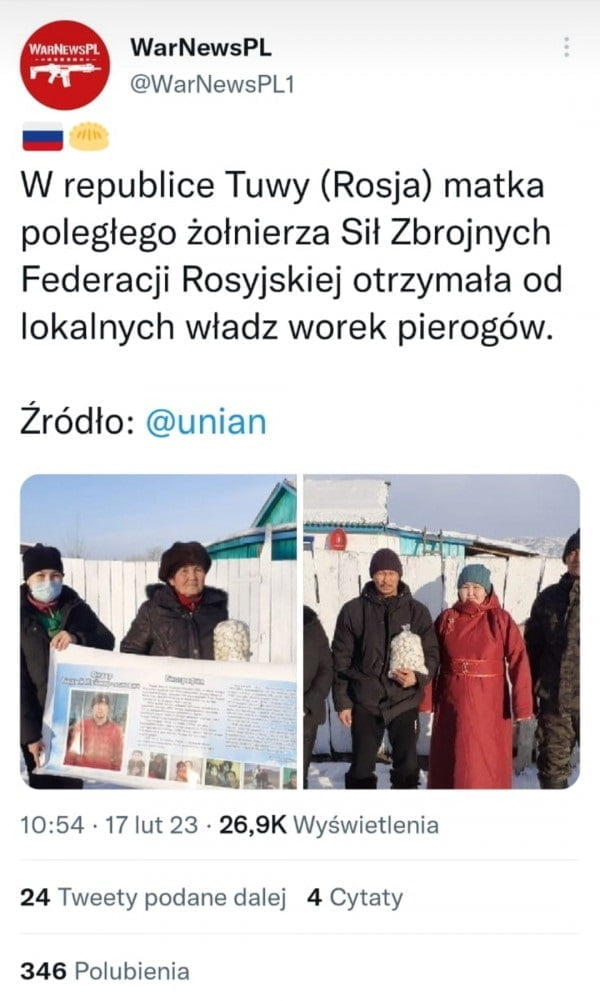 Tyle znaczy człowiek w Rosji