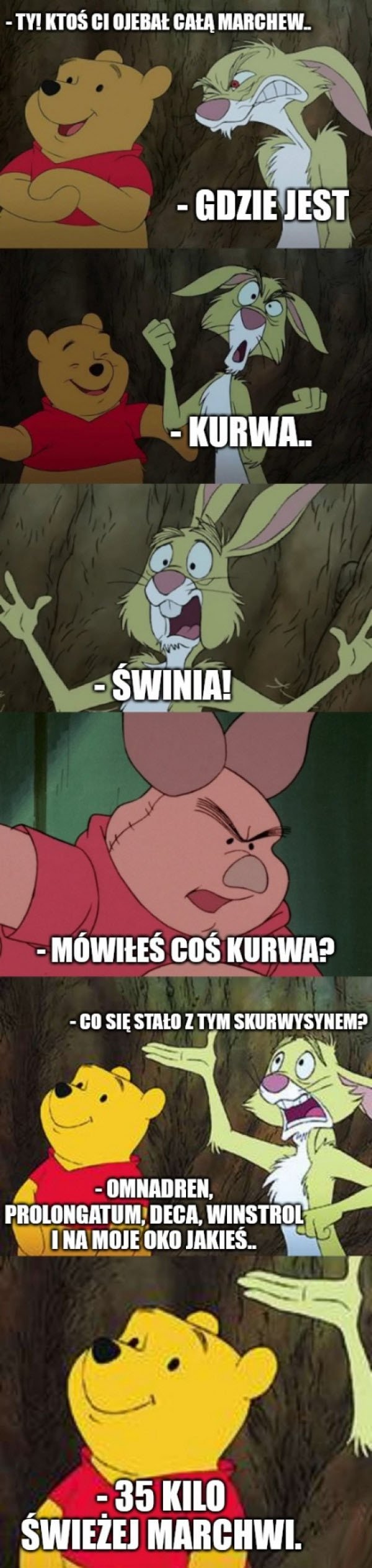 Prosiaczek przypakował Prosiaczek przypakowal